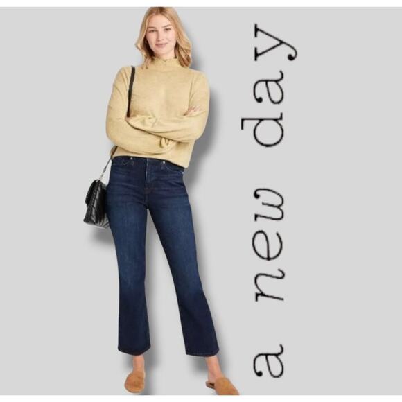 A New Day Women’s High Rise Bootcut Denim Jeans – Straight Hip & Thigh New - Picture 9 of 10